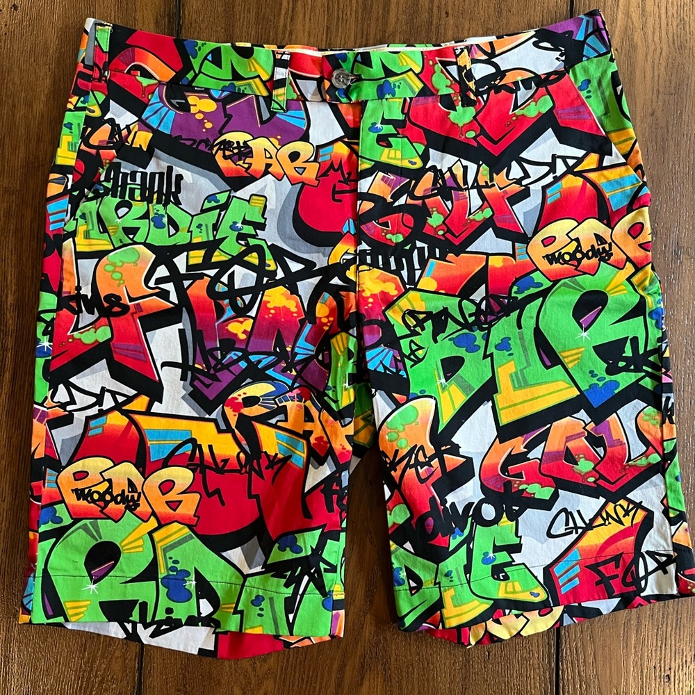 Mens Loudmouth “Graffiti” shorts in amazing colours!